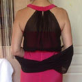 Couture sur mesure : Robe (dos)