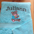 Broderie linge de maison : Drap de douche Juliann