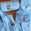 Broderie Linge de maison : Ensemble Brodé